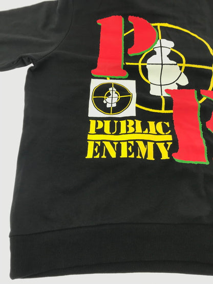 【中古品】【メンズ】 PUMA プーマ × PUBLIC ENEMY パブリック エネミー HOODIE BLACK 583720-01 パーカー トップス 148-260924-rt-14-tagh サイズ：XL カラー：ブラック 万代Net店