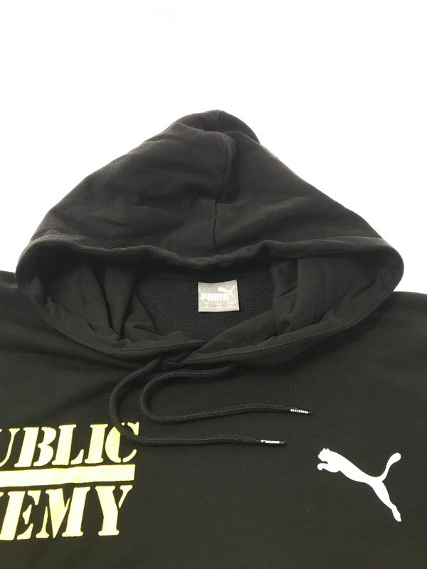 【中古品】【メンズ】 PUMA プーマ × PUBLIC ENEMY パブリック エネミー HOODIE BLACK 583720-01 パーカー トップス 148-260924-rt-14-tagh サイズ：XL カラー：ブラック 万代Net店