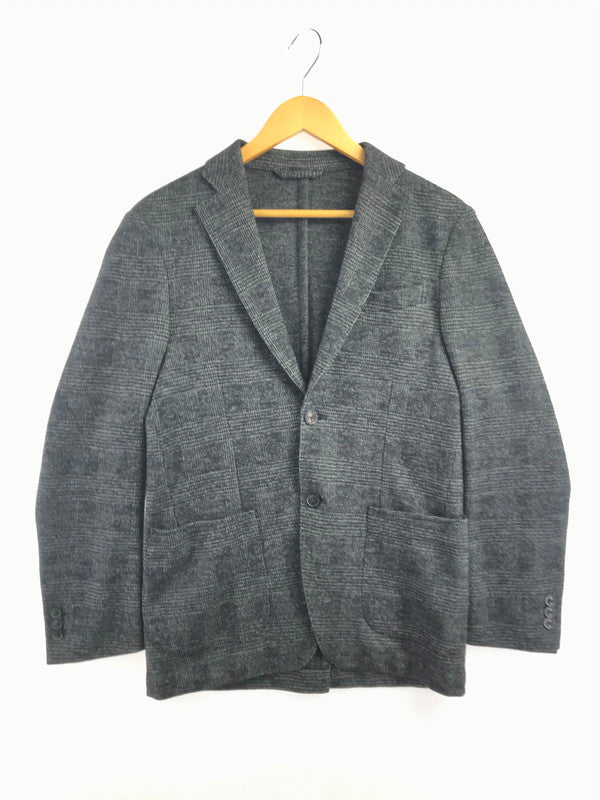 【中古品】【メンズ】 TOMORROWLAND トゥモローランド WOOL TAILORED JACKET CHECK GRAY 61-07-25-07501 ウール テーラード ジャケット ライトアウター 147-260924-rt-35-tagh サイズ：46 カラー：グレー 万代Net店
