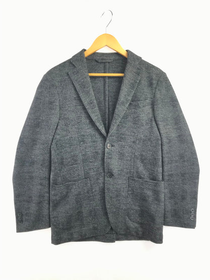 【中古品】【メンズ】 TOMORROWLAND トゥモローランド WOOL TAILORED JACKET CHECK GRAY 61-07-25-07501 ウール テーラード ジャケット ライトアウター 147-260924-rt-35-tagh サイズ：46 カラー：グレー 万代Net店