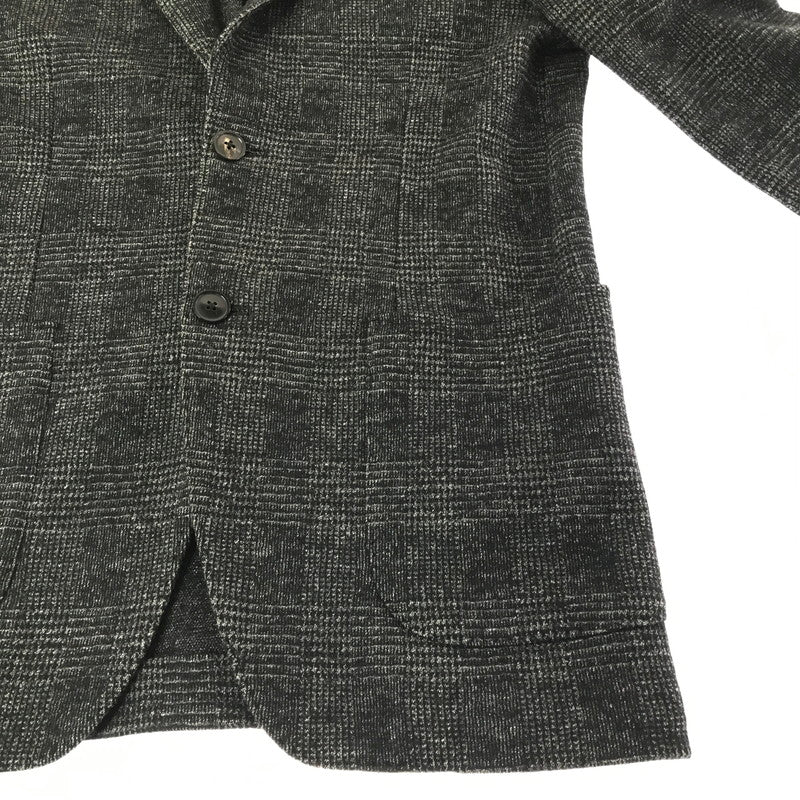【中古品】【メンズ】 TOMORROWLAND トゥモローランド WOOL TAILORED JACKET CHECK GRAY 61-07-25-07501 ウール テーラード ジャケット ライトアウター 147-260924-rt-35-tagh サイズ：46 カラー：グレー 万代Net店