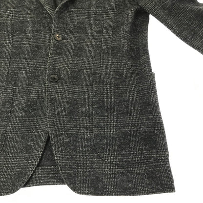 【中古品】【メンズ】 TOMORROWLAND トゥモローランド WOOL TAILORED JACKET CHECK GRAY 61-07-25-07501 ウール テーラード ジャケット ライトアウター 147-260924-rt-35-tagh サイズ：46 カラー：グレー 万代Net店