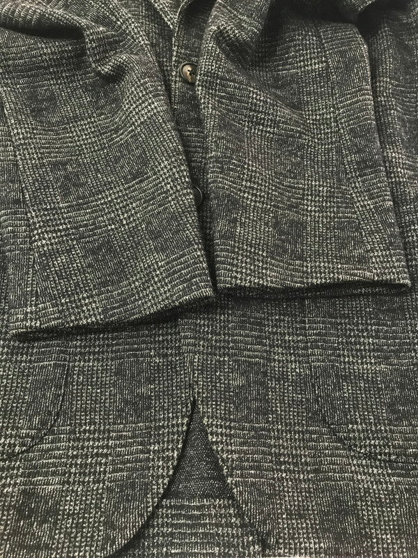 【中古品】【メンズ】 TOMORROWLAND トゥモローランド WOOL TAILORED JACKET CHECK GRAY 61-07-25-07501 ウール テーラード ジャケット ライトアウター 147-260924-rt-35-tagh サイズ：46 カラー：グレー 万代Net店