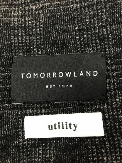 【中古品】【メンズ】 TOMORROWLAND トゥモローランド WOOL TAILORED JACKET CHECK GRAY 61-07-25-07501 ウール テーラード ジャケット ライトアウター 147-260924-rt-35-tagh サイズ：46 カラー：グレー 万代Net店