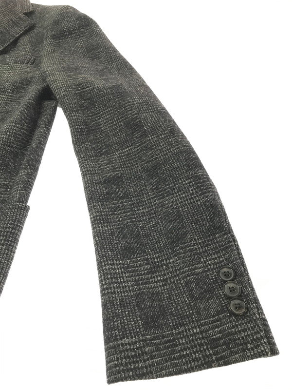 【中古品】【メンズ】 TOMORROWLAND トゥモローランド WOOL TAILORED JACKET CHECK GRAY 61-07-25-07501 ウール テーラード ジャケット ライトアウター 147-260924-rt-35-tagh サイズ：46 カラー：グレー 万代Net店