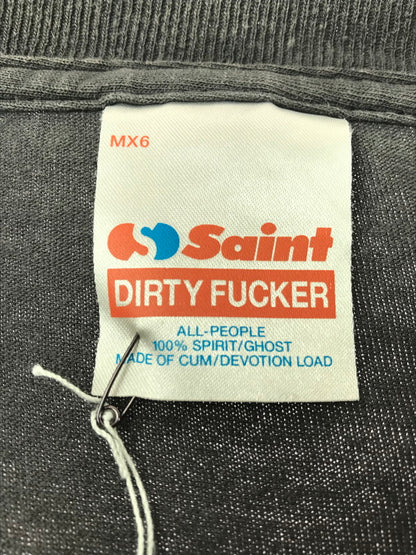【中古美品】【メンズ】 SAINT MICHAEL セント マイケル × FRIENDS フレンズ 25SS FRD S/S TEE CHARCOAL SM-HR8-0000-C56 ショートスリーブ Tシャツ トップス 142-260924-rt-05-tagh サイズ：XXL カラー：チャコール 万代Net店