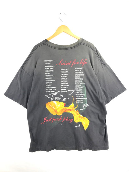 【中古美品】【メンズ】 SAINT MICHAEL セント マイケル × AEROSMITH エアロスミス 26SS AS SS T-SHIRT BLACK SM-MK8-0000-C25 ショートスリーブ Tシャツ 142-260924-rt-04-tagh サイズ：XXL カラー：ブラック 万代Net店