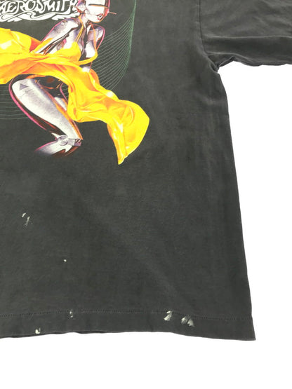 【中古美品】【メンズ】 SAINT MICHAEL セント マイケル × AEROSMITH エアロスミス 26SS AS SS T-SHIRT BLACK SM-MK8-0000-C25 ショートスリーブ Tシャツ 142-260924-rt-04-tagh サイズ：XXL カラー：ブラック 万代Net店