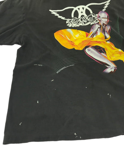 【中古美品】【メンズ】 SAINT MICHAEL セント マイケル × AEROSMITH エアロスミス 26SS AS SS T-SHIRT BLACK SM-MK8-0000-C25 ショートスリーブ Tシャツ 142-260924-rt-04-tagh サイズ：XXL カラー：ブラック 万代Net店