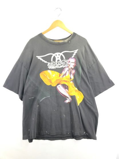 【中古美品】【メンズ】 SAINT MICHAEL セント マイケル × AEROSMITH エアロスミス 26SS AS SS T-SHIRT BLACK SM-MK8-0000-C25 ショートスリーブ Tシャツ 142-260924-rt-04-tagh サイズ：XXL カラー：ブラック 万代Net店