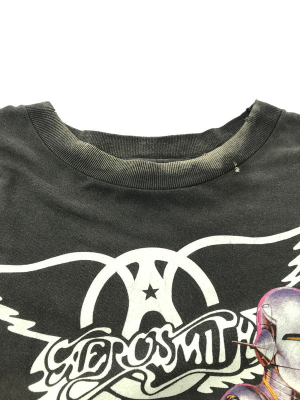 【中古美品】【メンズ】 SAINT MICHAEL セント マイケル × AEROSMITH エアロスミス 26SS AS SS T-SHIRT BLACK SM-MK8-0000-C25 ショートスリーブ Tシャツ 142-260924-rt-04-tagh サイズ：XXL カラー：ブラック 万代Net店