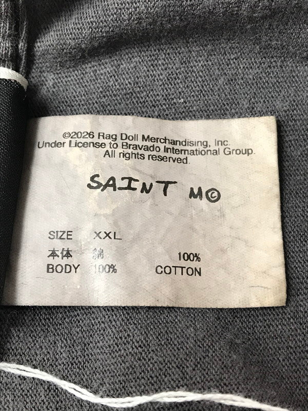 【中古美品】【メンズ】 SAINT MICHAEL セント マイケル × AEROSMITH エアロスミス 26SS AS SS T-SHIRT BLACK SM-MK8-0000-C25 ショートスリーブ Tシャツ 142-260924-rt-04-tagh サイズ：XXL カラー：ブラック 万代Net店