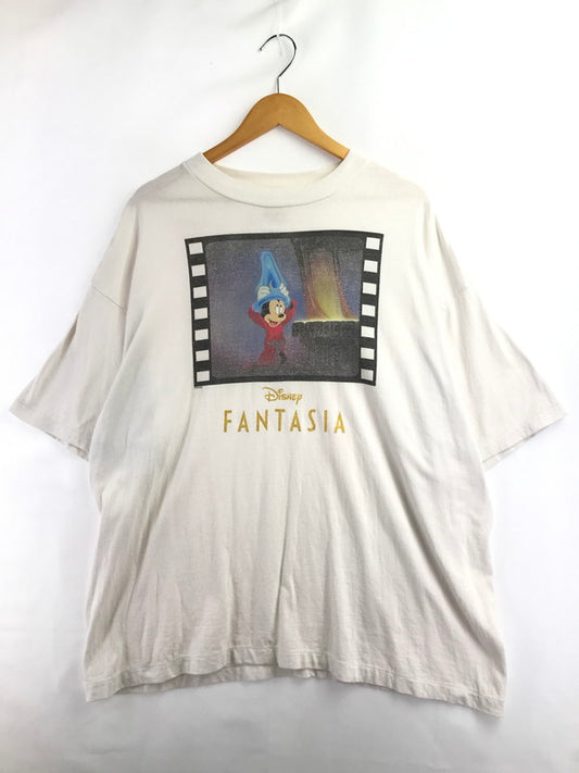 【中古美品】【メンズ】 SAINT MICHAEL セント マイケル × DISNEY ディズニー 26AW SS T-SHIRT FANTASIA SM-MK1-0000-C86 ファンタジスタ 半袖Tシャツ 142-260924-rt-03-tagh サイズ：XXL カラー：ホワイト 万代Net店