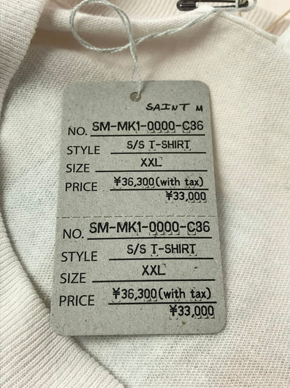 【中古美品】【メンズ】 SAINT MICHAEL セント マイケル × DISNEY ディズニー 26AW SS T-SHIRT FANTASIA SM-MK1-0000-C86 ファンタジスタ 半袖Tシャツ 142-260924-rt-03-tagh サイズ：XXL カラー：ホワイト 万代Net店