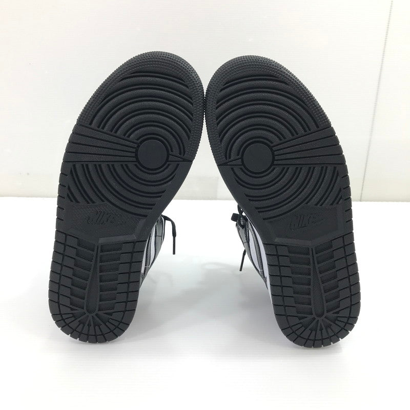 【中古美品】【レディース】 NIKE ナイキ WMNS AIR JORDAN 1 MID DV0991-101 ウィメンズ エアジョーダン 1 ミッド スニーカー 靴 166-260925-na-35-tagh サイズ：25.5cm US 8.5 カラー：WHITE/BLACK-WHITE 万代Net店
