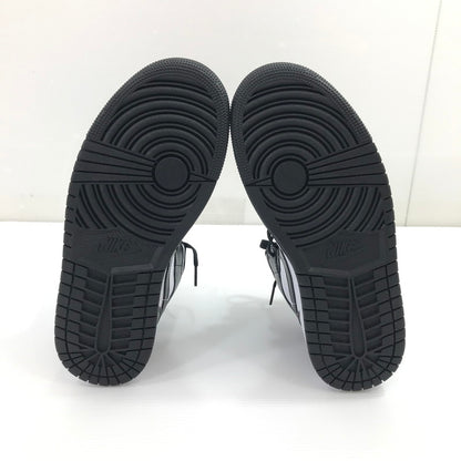【中古美品】【レディース】 NIKE ナイキ WMNS AIR JORDAN 1 MID DV0991-101 ウィメンズ エアジョーダン 1 ミッド スニーカー 靴 166-260925-na-35-tagh サイズ：25.5cm US 8.5 カラー：WHITE/BLACK-WHITE 万代Net店