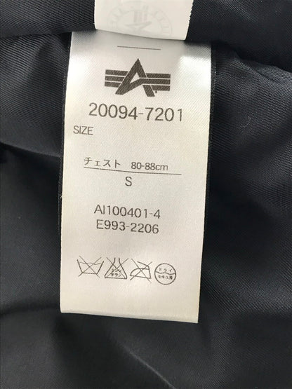 【中古品】【メンズ】 ALPHA INDUSTRIES アルファ インダストリーズ N-3B FLIGHT JACKET 20094-7201 フライトジャケット アウター 145-261006-na-15-tagh サイズ：S カラー：ブラック 万代Net店