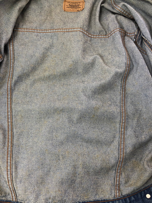 【中古品】【メンズ】 LEVI'S リーバイス 80's DENIM TRACKER JACKET 70649-0217 刻印J02 80年代 デニム トラッカー ジャケット 日本製 ヴィンテージ 146-260926-rt-23-tagh サイズ：M カラー：インディゴ 万代Net店