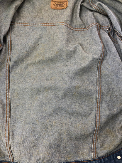 【中古品】【メンズ】 LEVI'S リーバイス 80's DENIM TRACKER JACKET 70649-0217 刻印J02 80年代 デニム トラッカー ジャケット 日本製 ヴィンテージ 146-260926-rt-23-tagh サイズ：M カラー：インディゴ 万代Net店