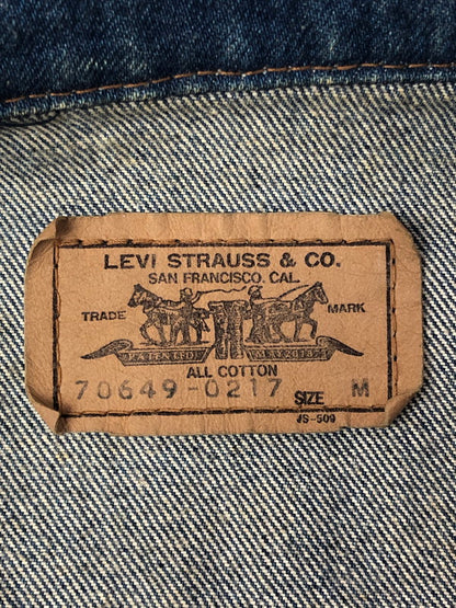 【中古品】【メンズ】 LEVI'S リーバイス 80's DENIM TRACKER JACKET 70649-0217 刻印J02 80年代 デニム トラッカー ジャケット 日本製 ヴィンテージ 146-260926-rt-23-tagh サイズ：M カラー：インディゴ 万代Net店