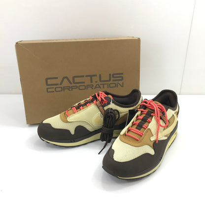 【中古美品】【メンズ】 NIKE ナイキ×TRAVIS SCOTT トラヴィス・スコット AIR MAX 1 DO9392-200 エアマックス 1 スニーカー 靴 160-260925-na-31-tagh サイズ：29cm US 11 カラー：BAROQUE BROWN/LEMON DROP-WHEAT 万代Net店