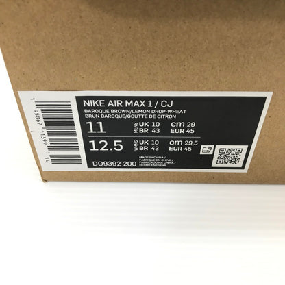 【中古美品】【メンズ】 NIKE ナイキ×TRAVIS SCOTT トラヴィス・スコット AIR MAX 1 DO9392-200 エアマックス 1 スニーカー 靴 160-260925-na-31-tagh サイズ：29cm US 11 カラー：BAROQUE BROWN/LEMON DROP-WHEAT 万代Net店