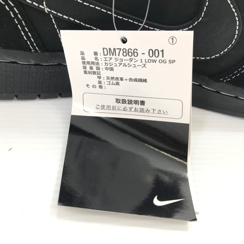 【中古美品】【メンズ】 NIKE ナイキ×TRAVIS SCOTT トラヴィス・スコット AIR JORDAN 1 LOW OG SP DM7866-001 エアジョーダン ロー スニーカー 靴 160-260925-na-32-tagh サイズ：29cm US 11 カラー：BLACK/PHANTOM BLACK 万代Net店