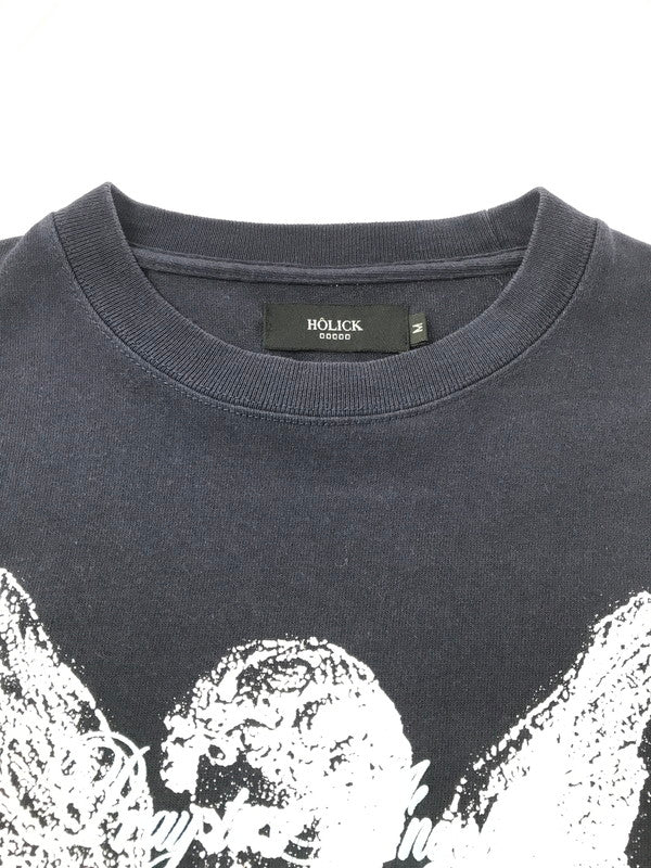 【中古品】【メンズ】 HOLICK ホリック ANGEL TEE NAVY エンジェル Tシャツ トップス 半袖Tシャツ 142-260924-rt-08-tagh サイズ：M カラー：ネイビー 万代Net店