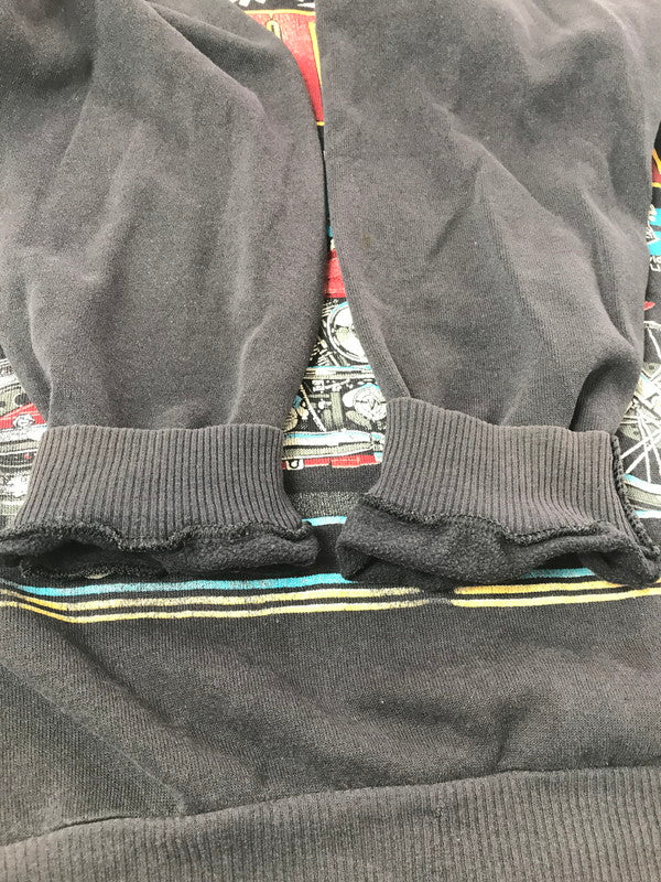 【中古品】【メンズ】 HARLEY DAVIDSON ハーレーダビッドソン 80's SPEED LIMIT PRINT SWEAT SHIRT 80年代 スピード リミット プリント Tシャツ トップス ヴィンテージ 146-260924-rt-09-tagh サイズ：L カラー：ブラック 万代Net店