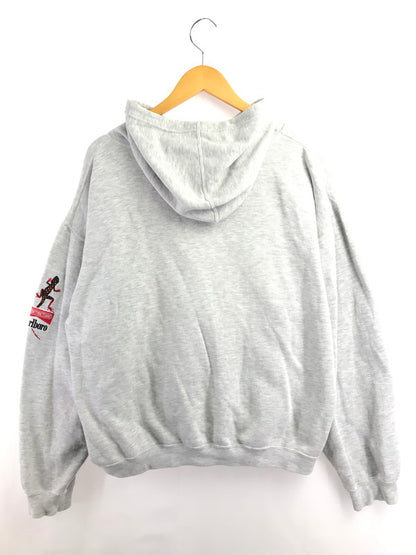 【中古品】【メンズ】 MARLBORO 90's LIZARD HOODED SWEATSHIRT 90年代 リザード フーデッド スウェットシャツ トップス 146-260924-rt-12-tagh サイズ：F カラー：グレー 万代Net店