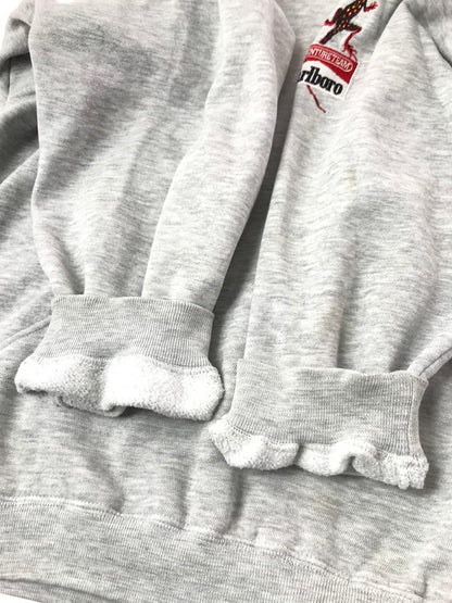 【中古品】【メンズ】 MARLBORO 90's LIZARD HOODED SWEATSHIRT 90年代 リザード フーデッド スウェットシャツ トップス 146-260924-rt-12-tagh サイズ：F カラー：グレー 万代Net店