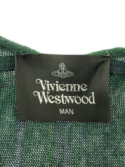 【中古品】【メンズ】 VIVIENNE WESTWOOD MAN ヴィヴィアン ウエストウッド マン BLANKET CARDIGAN VW-LK-84516 ブランケット カーディガン 141-261001-na-02-tagh サイズ：F カラー：グリーン 万代Net店