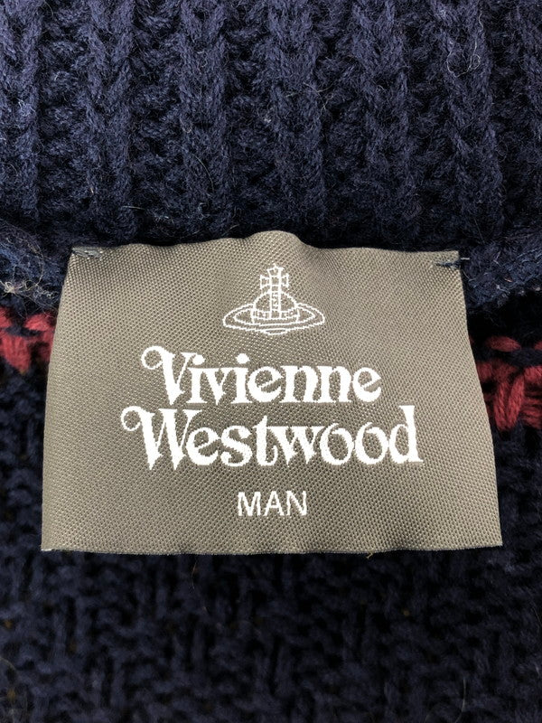 【中古品】【メンズ】 VIVIENNE WESTWOOD MAN GOWN CARDIGAN VW-LK-73016 ガウン カーディガン 141-261001-na-03-tagh サイズ：F カラー：マルチカラー 万代Net店
