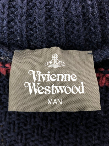 【中古品】【メンズ】 VIVIENNE WESTWOOD MAN GOWN CARDIGAN VW-LK-73016 ガウン カーディガン 141-261001-na-03-tagh サイズ：F カラー：マルチカラー 万代Net店