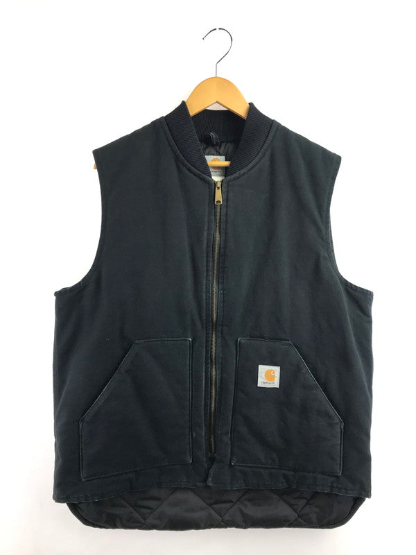 【中古品】【メンズ】 CARHARTT カーハート DUCK VEST BLACK ダック ベスト ブラック トップス 146-260924-rt-38-tagh サイズ：XL カラー：ブラック 万代Net店