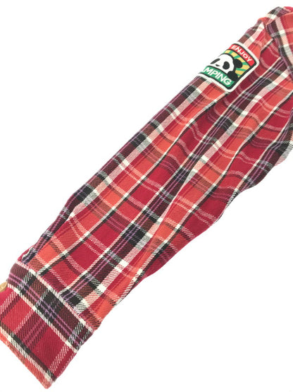 【中古品】【メンズ】 PANDIESTA JAPAN パンディエスタ ジャパン KUMANEKO KINSEI CAMPING PANDA CHECK LONG SLEEVE FLANNEL SHIRT 561600 145-260924-rt-18-tagh サイズ：XL カラー：レッド 万代Net店