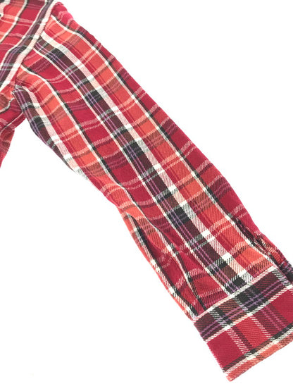 【中古品】【メンズ】 PANDIESTA JAPAN パンディエスタ ジャパン KUMANEKO KINSEI CAMPING PANDA CHECK LONG SLEEVE FLANNEL SHIRT 561600 145-260924-rt-18-tagh サイズ：XL カラー：レッド 万代Net店