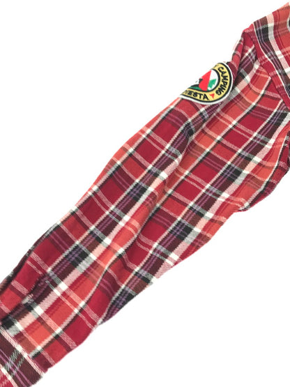 【中古品】【メンズ】 PANDIESTA JAPAN パンディエスタ ジャパン KUMANEKO KINSEI CAMPING PANDA CHECK LONG SLEEVE FLANNEL SHIRT 561600 145-260924-rt-18-tagh サイズ：XL カラー：レッド 万代Net店