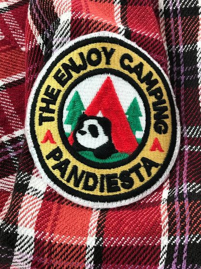 【中古品】【メンズ】 PANDIESTA JAPAN パンディエスタ ジャパン KUMANEKO KINSEI CAMPING PANDA CHECK LONG SLEEVE FLANNEL SHIRT 561600 145-260924-rt-18-tagh サイズ：XL カラー：レッド 万代Net店
