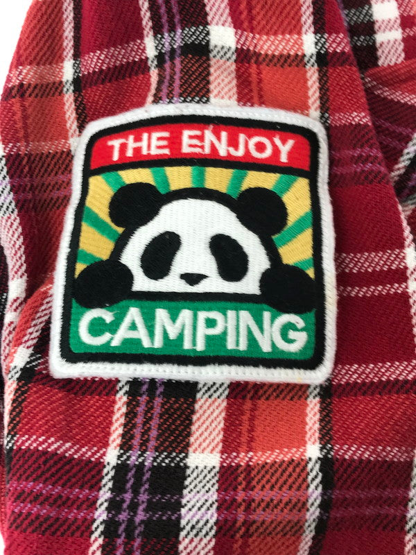 【中古品】【メンズ】 PANDIESTA JAPAN パンディエスタ ジャパン KUMANEKO KINSEI CAMPING PANDA CHECK LONG SLEEVE FLANNEL SHIRT 561600 145-260924-rt-18-tagh サイズ：XL カラー：レッド 万代Net店