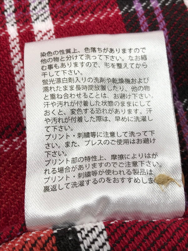 【中古品】【メンズ】 PANDIESTA JAPAN パンディエスタ ジャパン KUMANEKO KINSEI CAMPING PANDA CHECK LONG SLEEVE FLANNEL SHIRT 561600 145-260924-rt-18-tagh サイズ：XL カラー：レッド 万代Net店