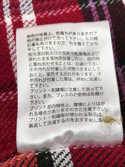 【中古品】【メンズ】 PANDIESTA JAPAN パンディエスタ ジャパン KUMANEKO KINSEI CAMPING PANDA CHECK LONG SLEEVE FLANNEL SHIRT 561600 145-260924-rt-18-tagh サイズ：XL カラー：レッド 万代Net店