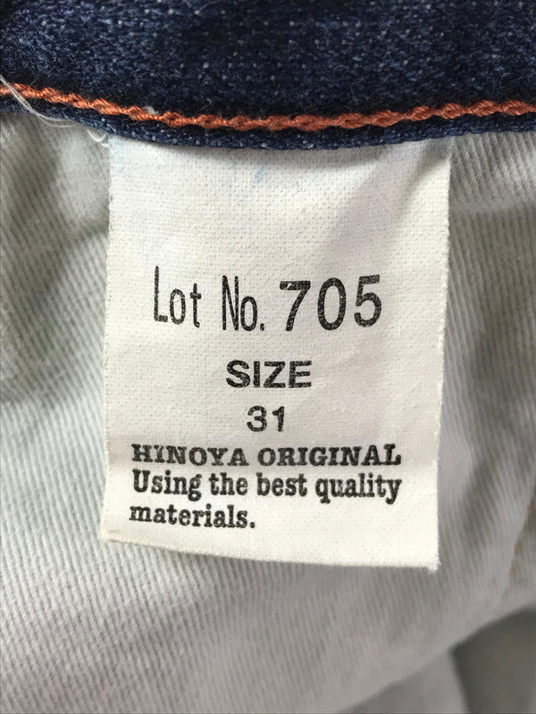 【中古品】【メンズ】 BURGUS PLUS HINOYA バーガス プラス ヒノヤ DENIM PANTS INDIGO 705 デニム パンツ ジーパン ボトムス 156-260926-rt-12-tagh サイズ：31 カラー：インディゴ 万代Net店