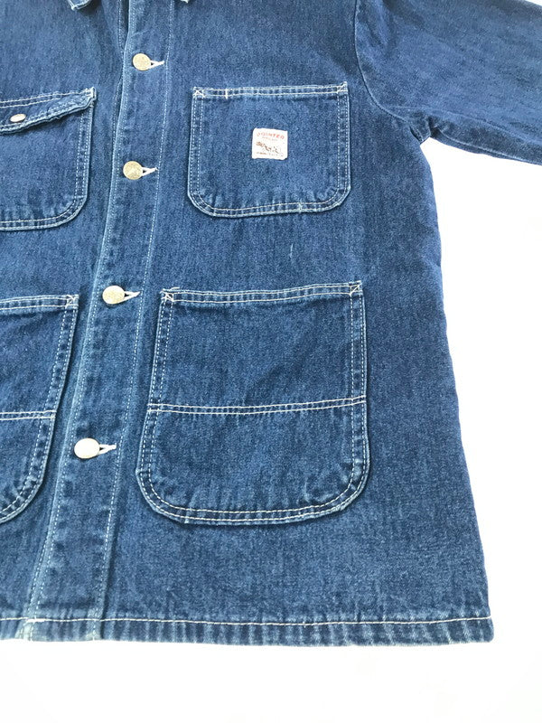 【中古品】【メンズ】 POINTER BRAND ポインターブランド DENIM COVERALL INDIGO デニム カバー オール ライトアウター 146-260924-rt-20-tagh サイズ：38 カラー：インディゴ 万代Net店