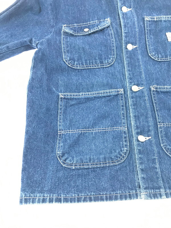 【中古品】【メンズ】 POINTER BRAND ポインターブランド DENIM COVERALL INDIGO デニム カバー オール ライトアウター 146-260924-rt-20-tagh サイズ：38 カラー：インディゴ 万代Net店