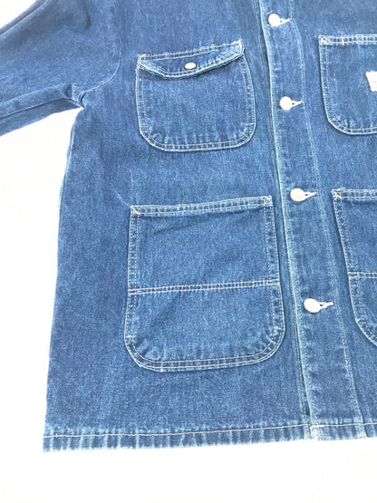 【中古品】【メンズ】 POINTER BRAND ポインターブランド DENIM COVERALL INDIGO デニム カバー オール ライトアウター 146-260924-rt-20-tagh サイズ：38 カラー：インディゴ 万代Net店