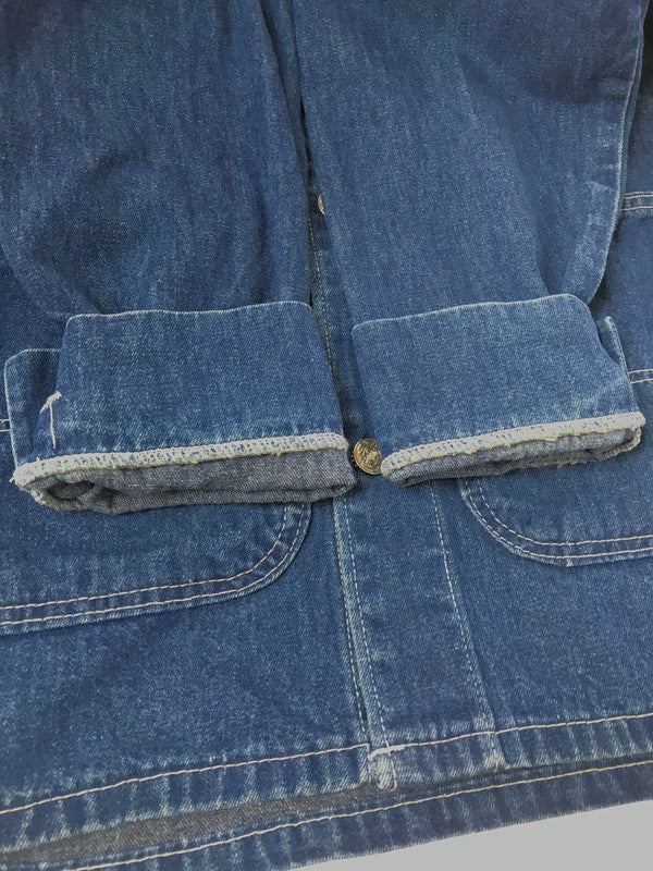 【中古品】【メンズ】 POINTER BRAND ポインターブランド DENIM COVERALL INDIGO デニム カバー オール ライトアウター 146-260924-rt-20-tagh サイズ：38 カラー：インディゴ 万代Net店