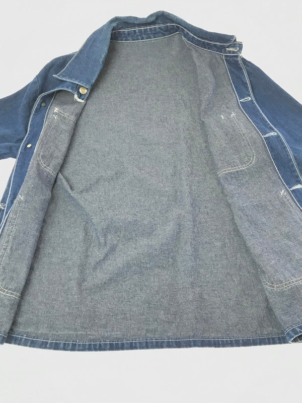 【中古品】【メンズ】 POINTER BRAND ポインターブランド DENIM COVERALL INDIGO デニム カバー オール ライトアウター 146-260924-rt-20-tagh サイズ：38 カラー：インディゴ 万代Net店