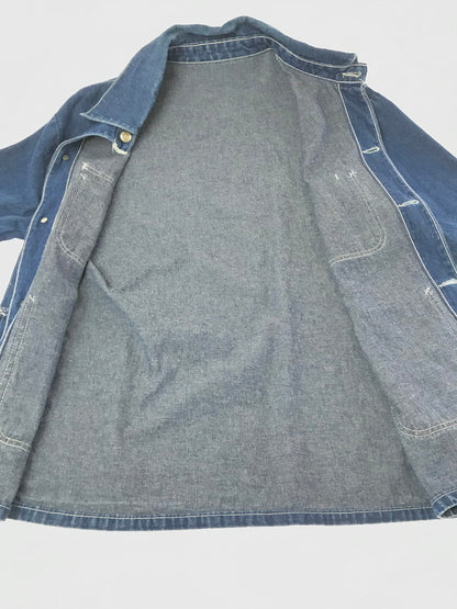 【中古品】【メンズ】 POINTER BRAND ポインターブランド DENIM COVERALL INDIGO デニム カバー オール ライトアウター 146-260924-rt-20-tagh サイズ：38 カラー：インディゴ 万代Net店