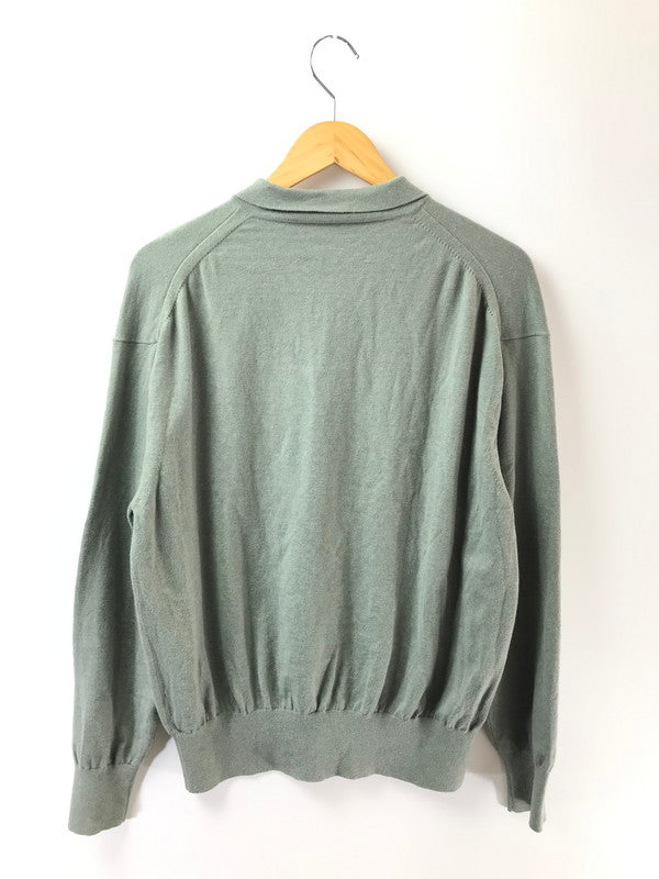 【中古品】【メンズ】 CREPUSCULE クレプスキュール KNIT SHIRTS L/S 2301-012 ニット シャツ トップス 140-260924-rt-26-tagh サイズ：1 カラー：グリーン 万代Net店